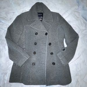 Grey Land’s End Peacoat (Size 8)